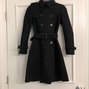JCrew Black Wool Trench 2P